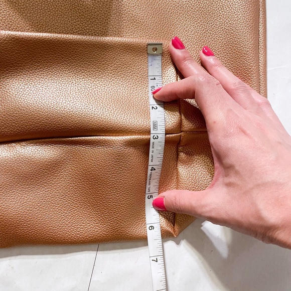 Saks Fifth Avenue Rose Gold Color Tote Bag - Picture 12 of 12